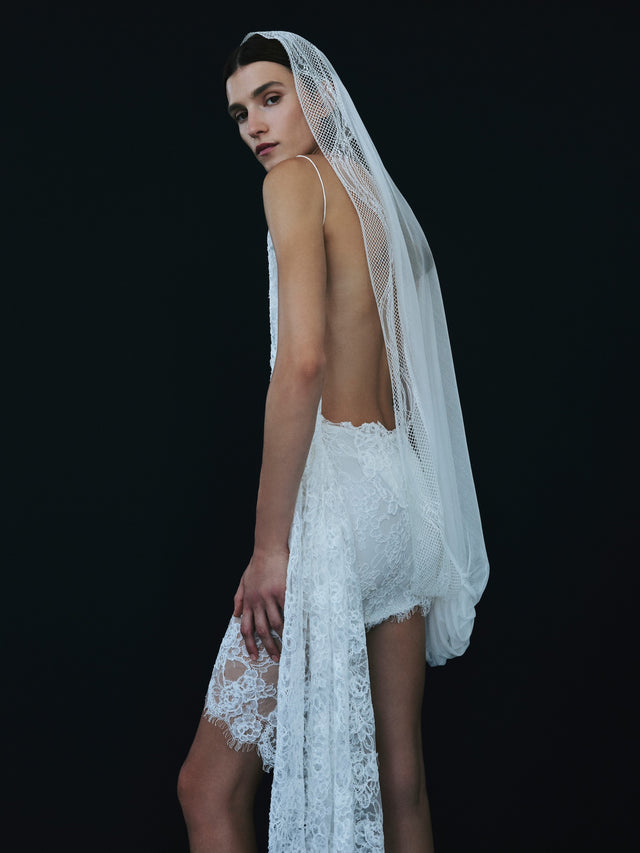 Floating Lace Mini Dress