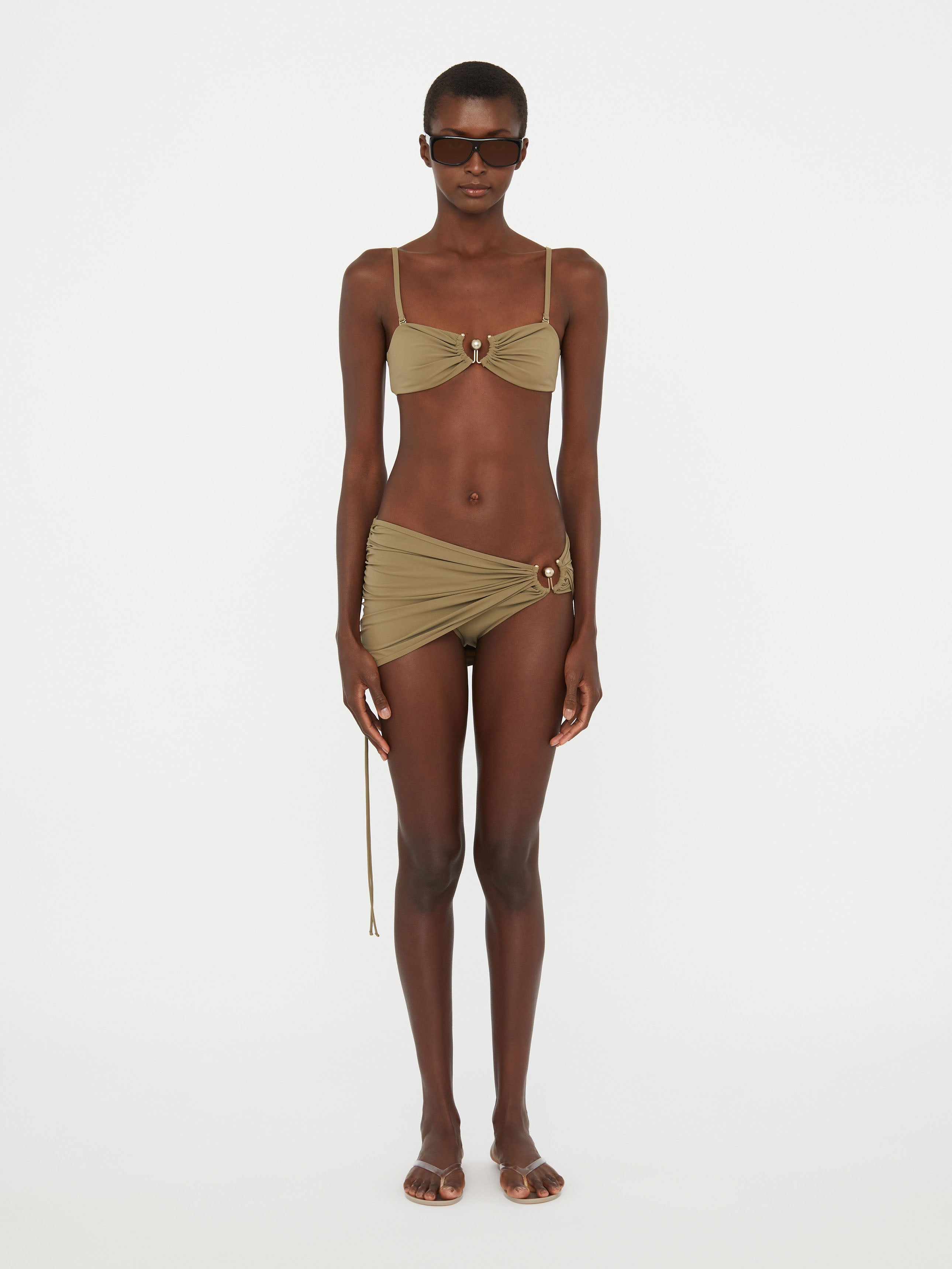 Ruched Prong Bandeau