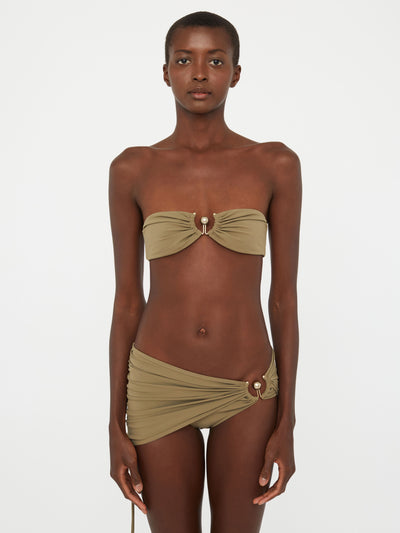 Ruched Prong Bandeau
