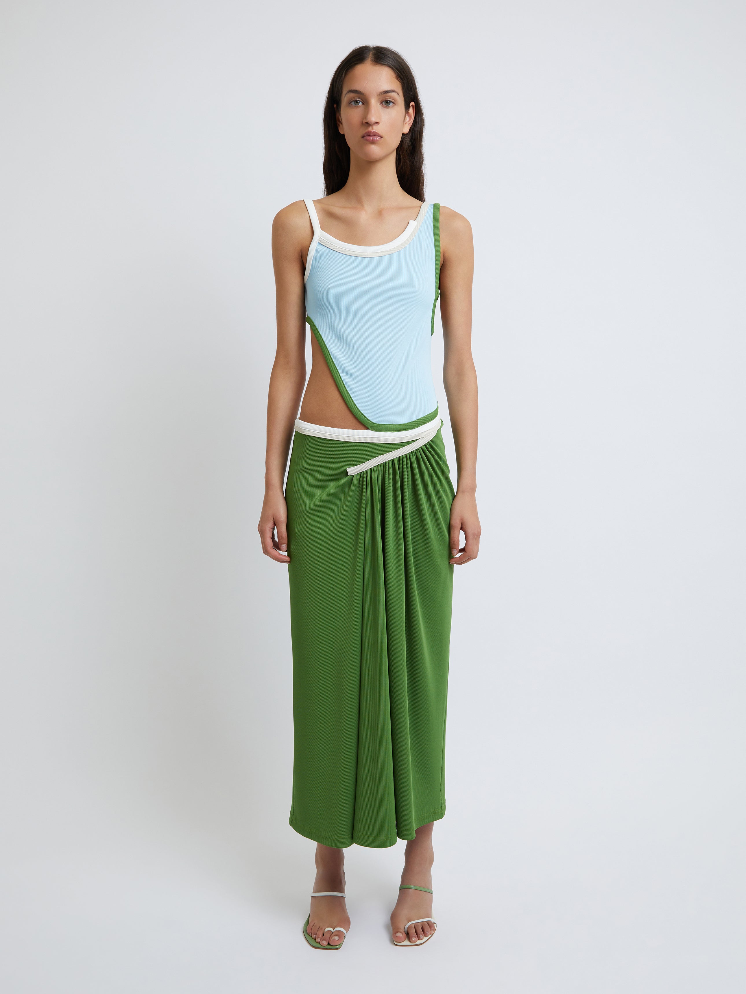 Traced Multibind Tank Dress
