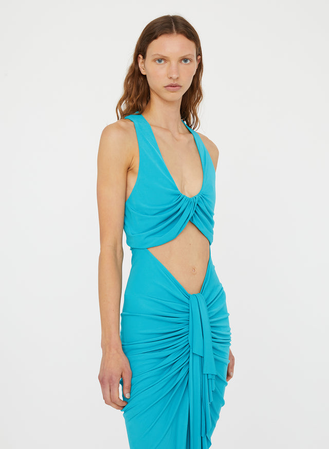 Vivenda Drape Front Dress