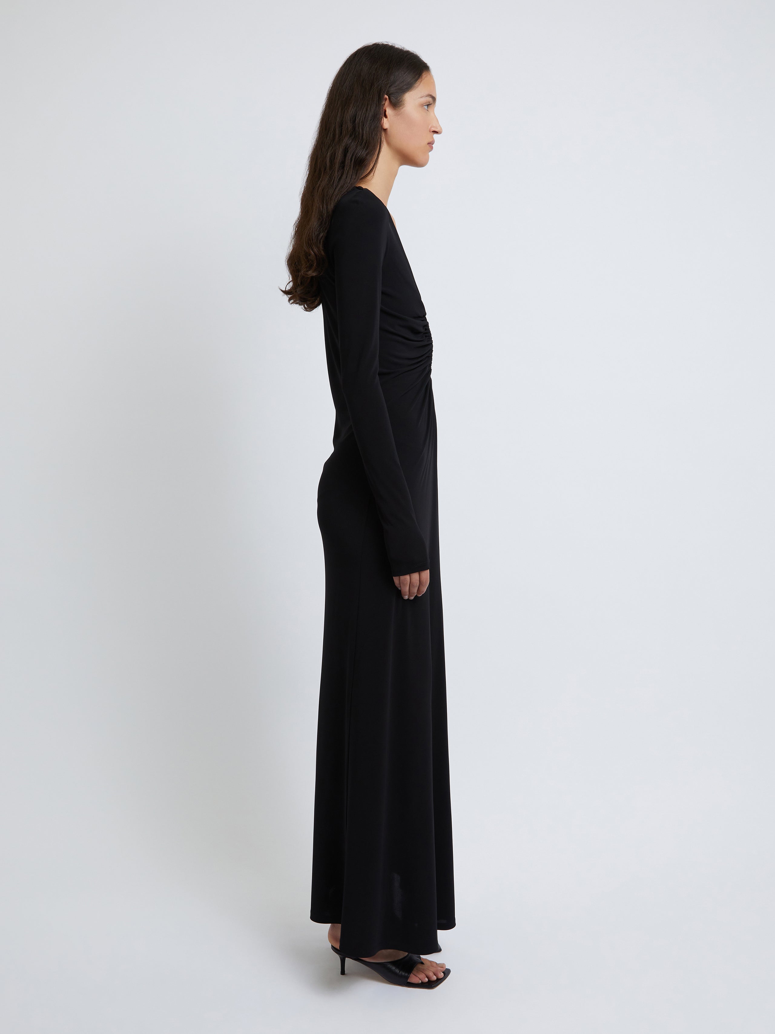 Arced Palm Long Sleeve Dress