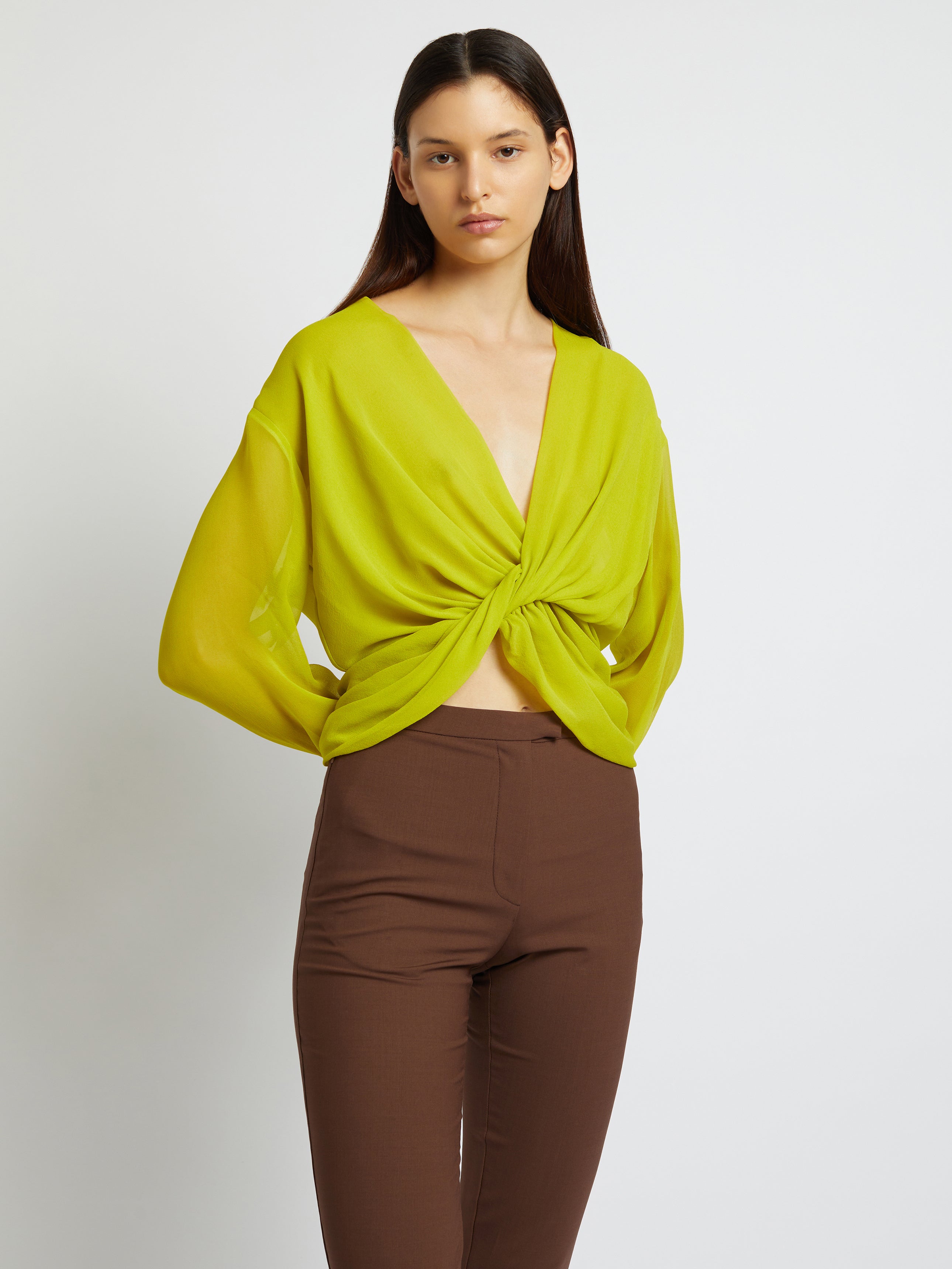 Silk Springs Twist Front Top
