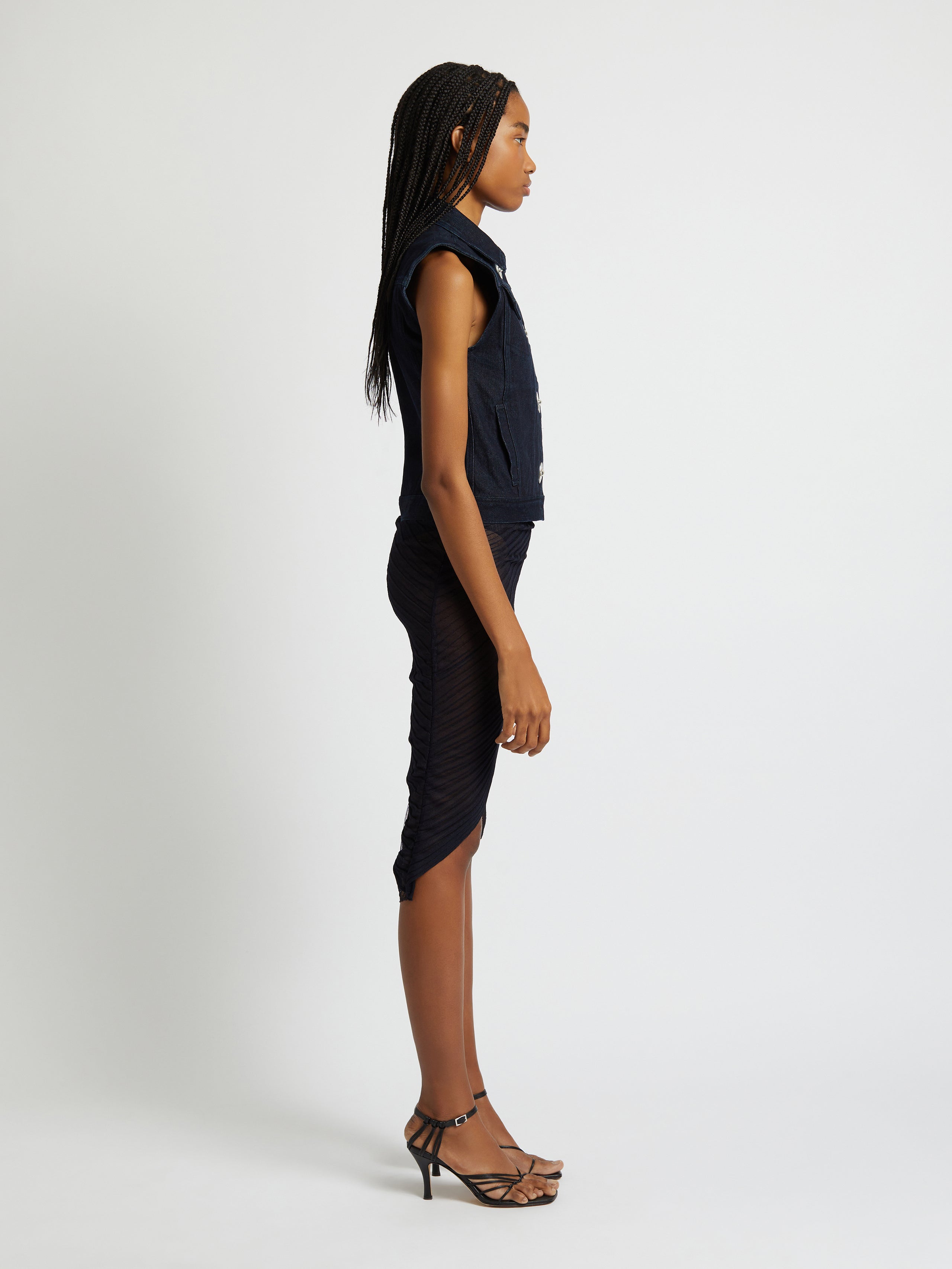 Reconstruct Denim Petit Vest