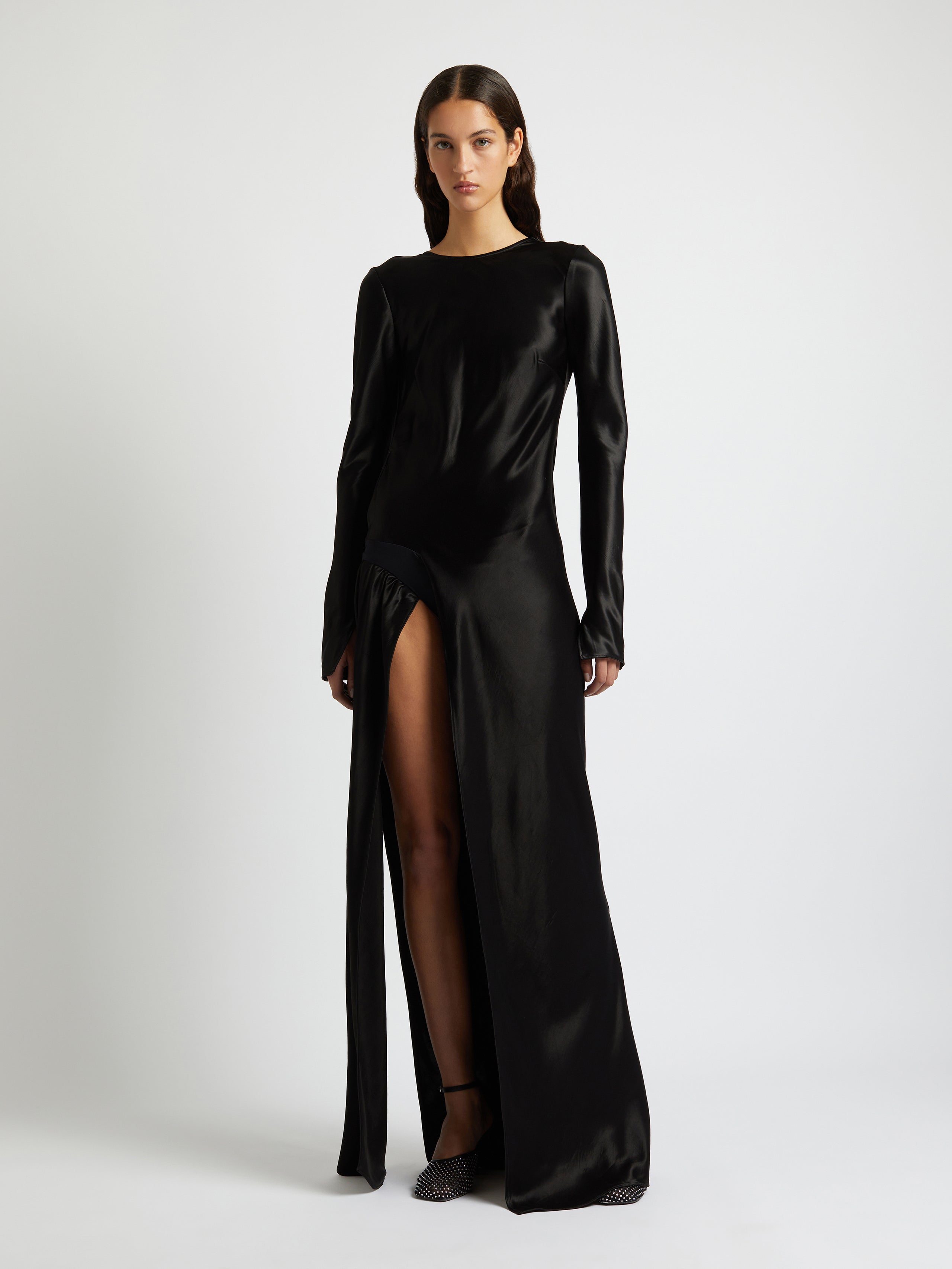 Palladium Long Sleeve Tuck Dress