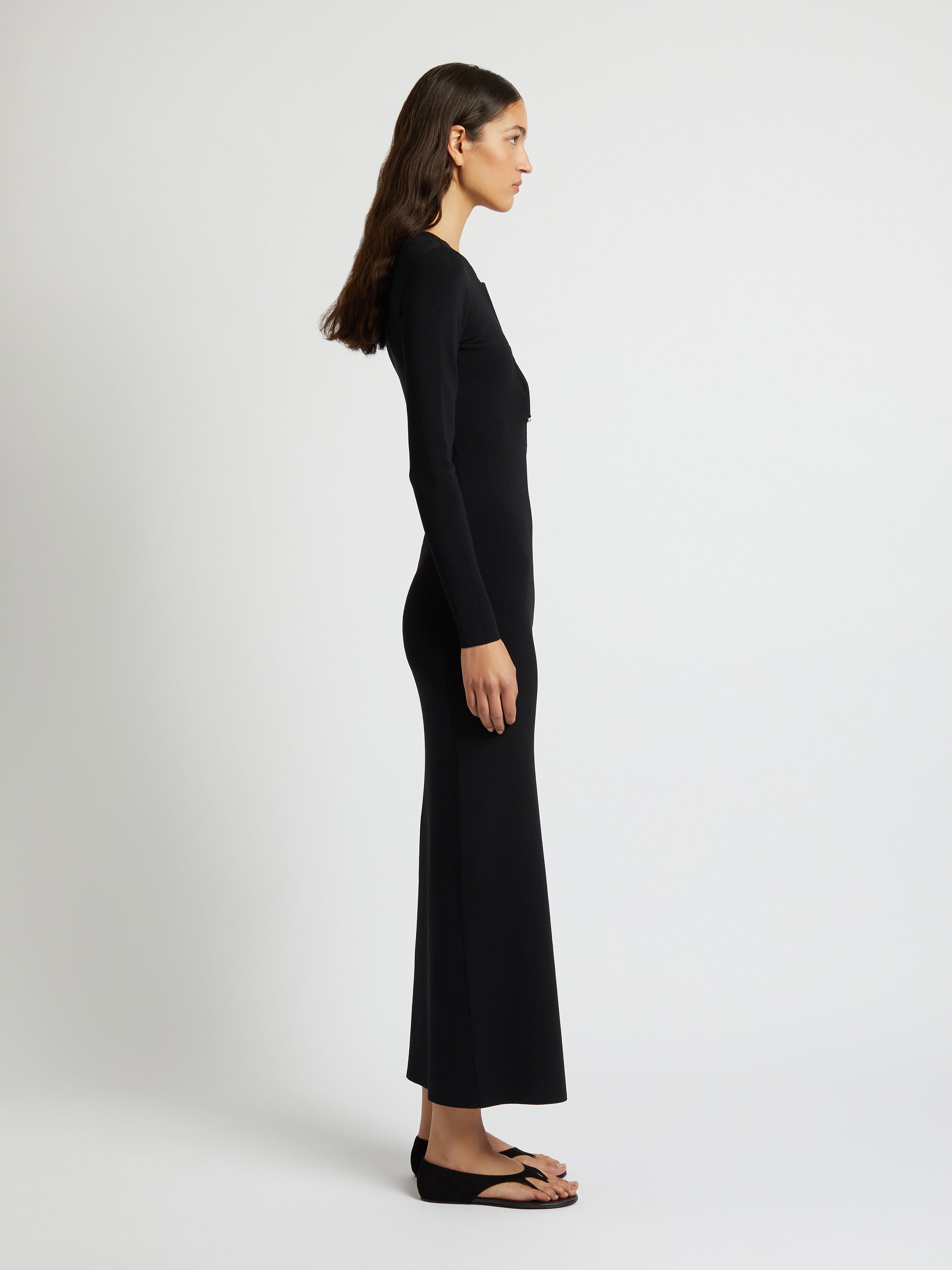 Salacia Wire Long Sleeve Column Dress