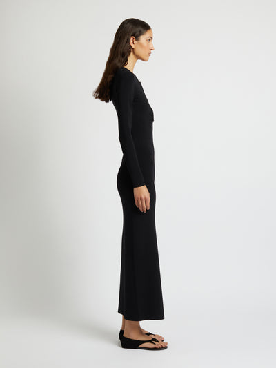 Salacia Wire Long Sleeve Column Dress