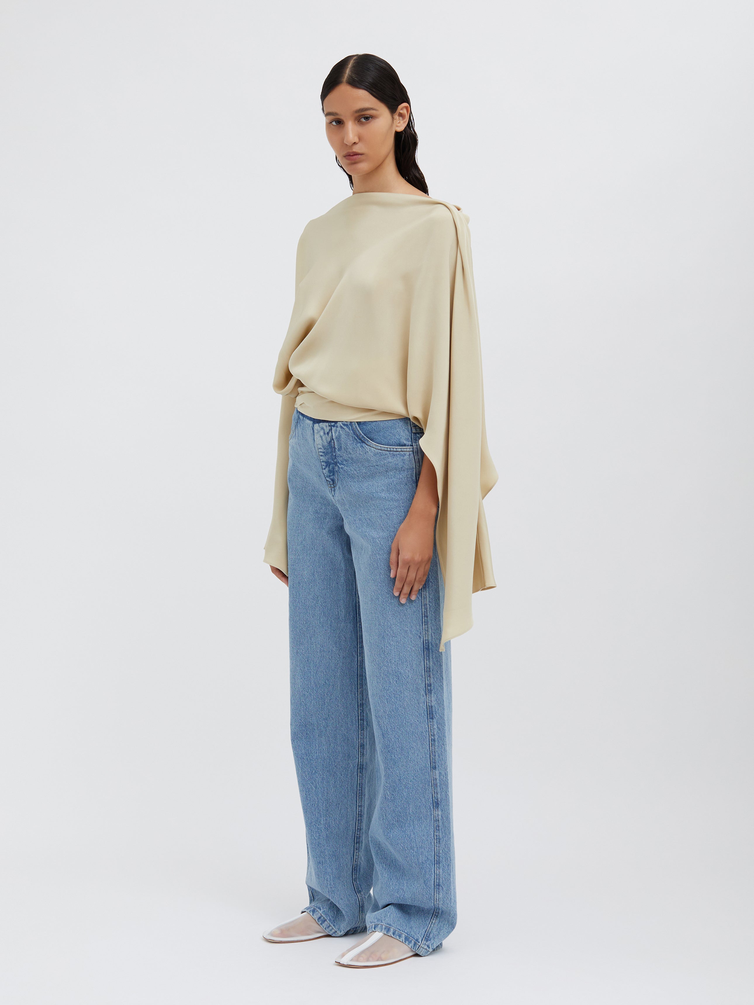 Cusco Silk Drape Top