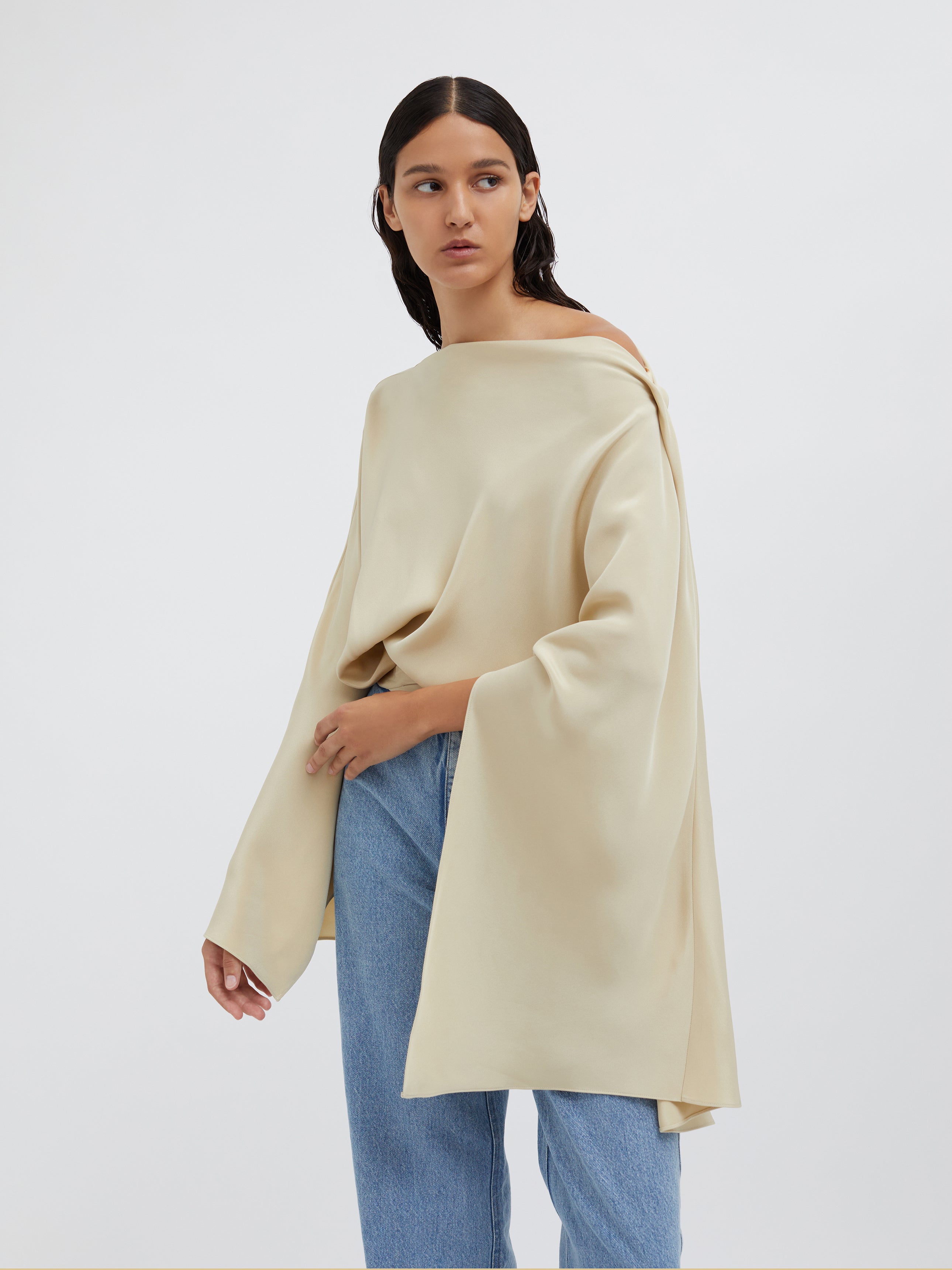 Cusco Silk Drape Top