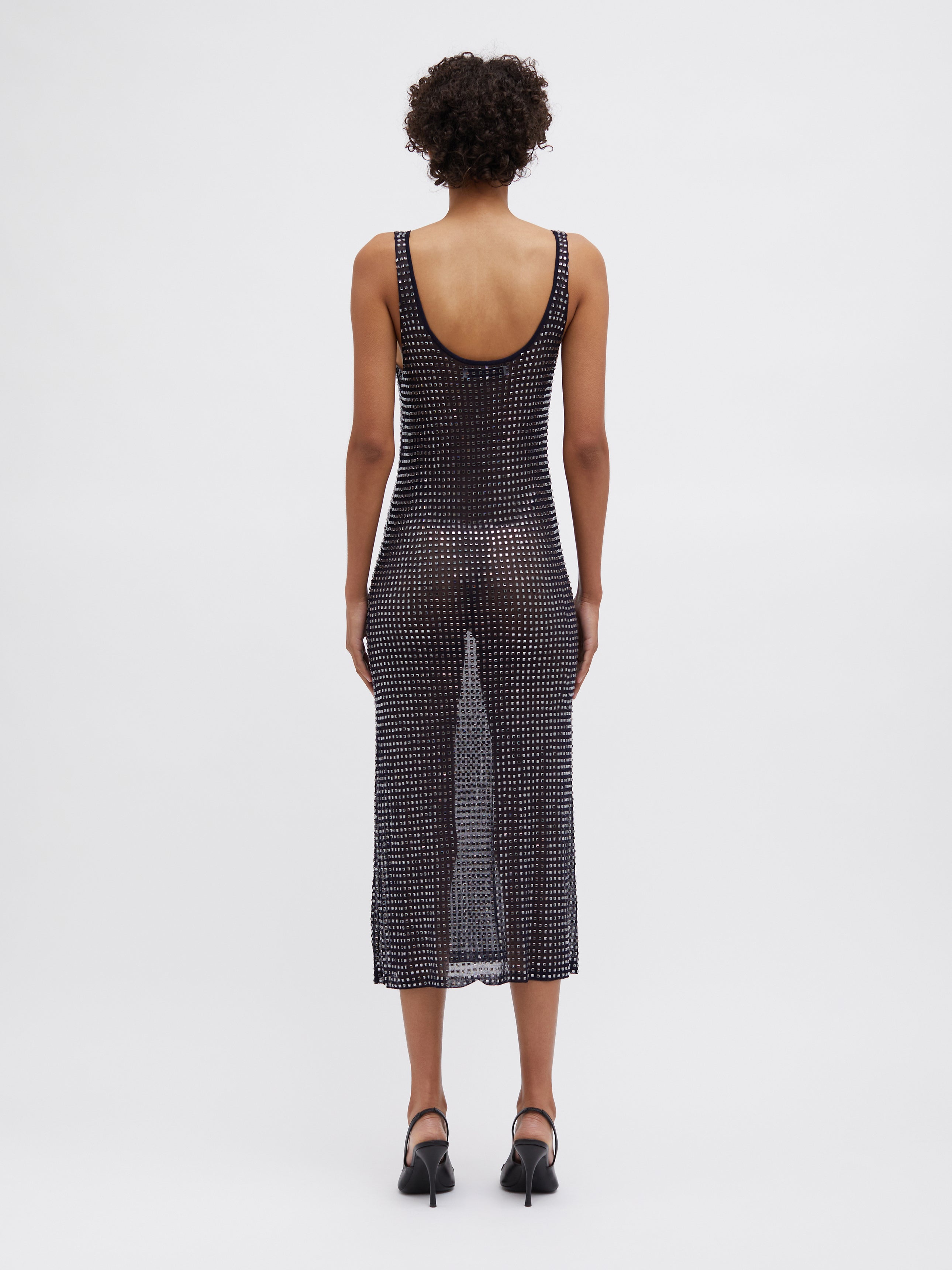 Cristalla Plunge Knit Tank Dress