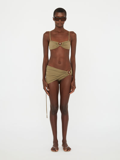 Ruched Orbit Skirt Brief