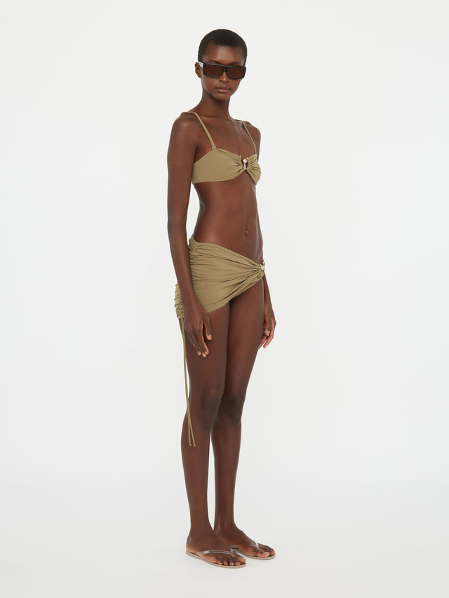 Ruched Orbit Skirt Brief