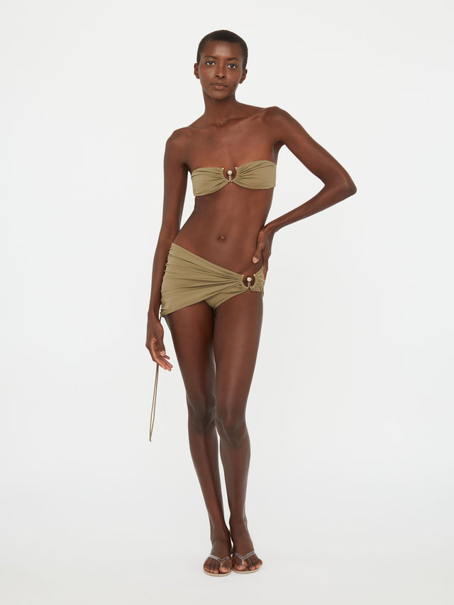 Ruched Orbit Skirt Brief