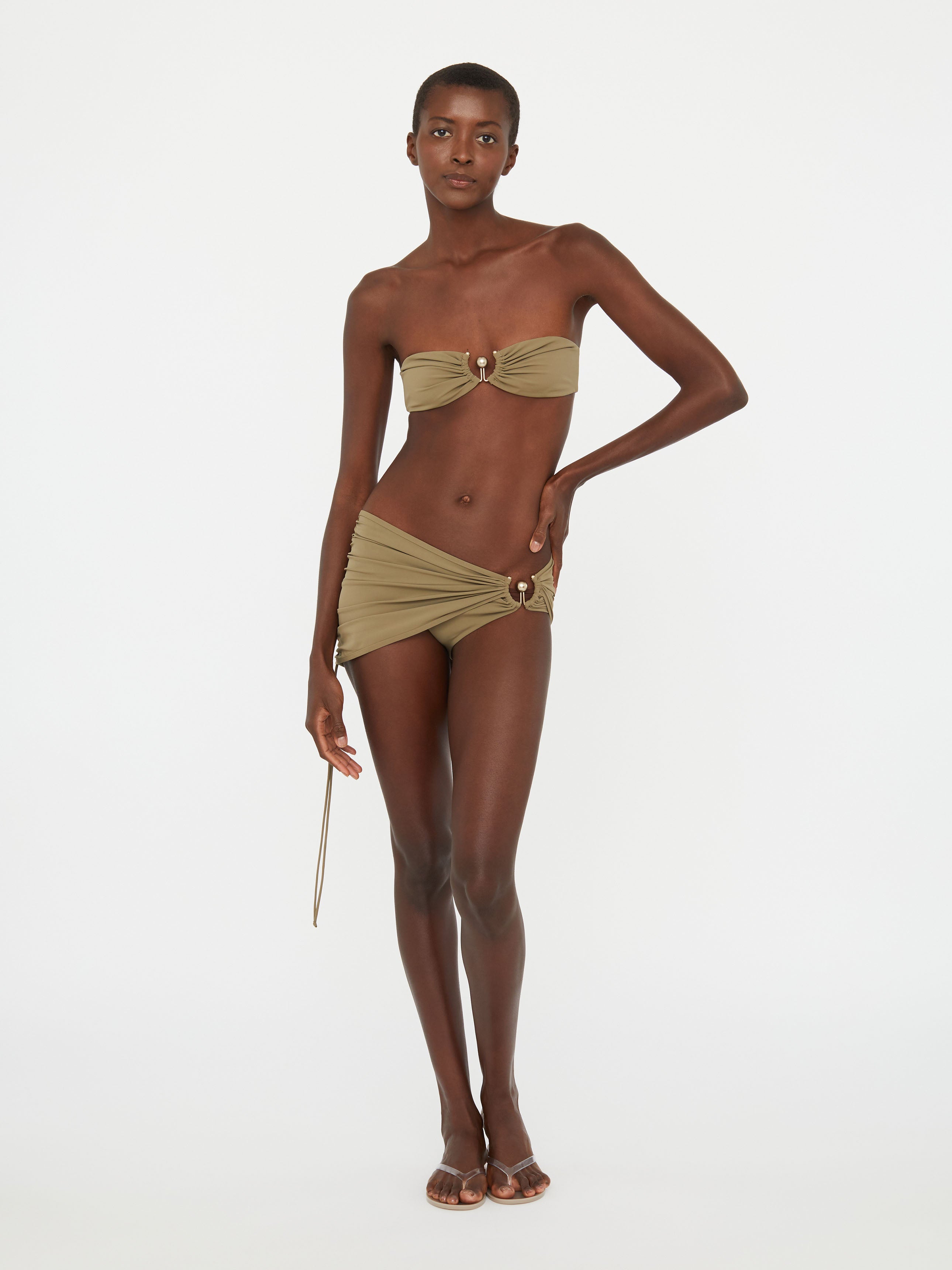 Ruched Orbit Skirt Brief
