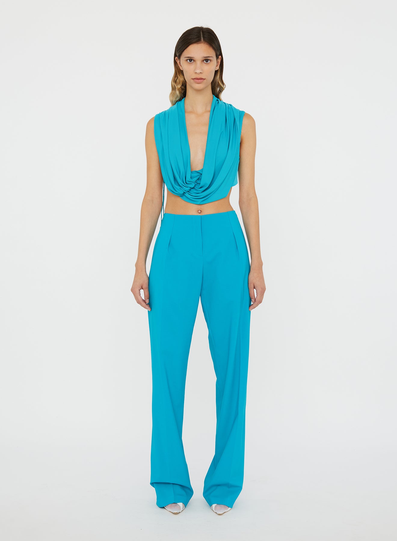 Interlock Jersey Drape Top
