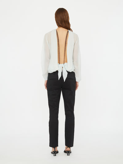 Latticed Lace Shrug Top