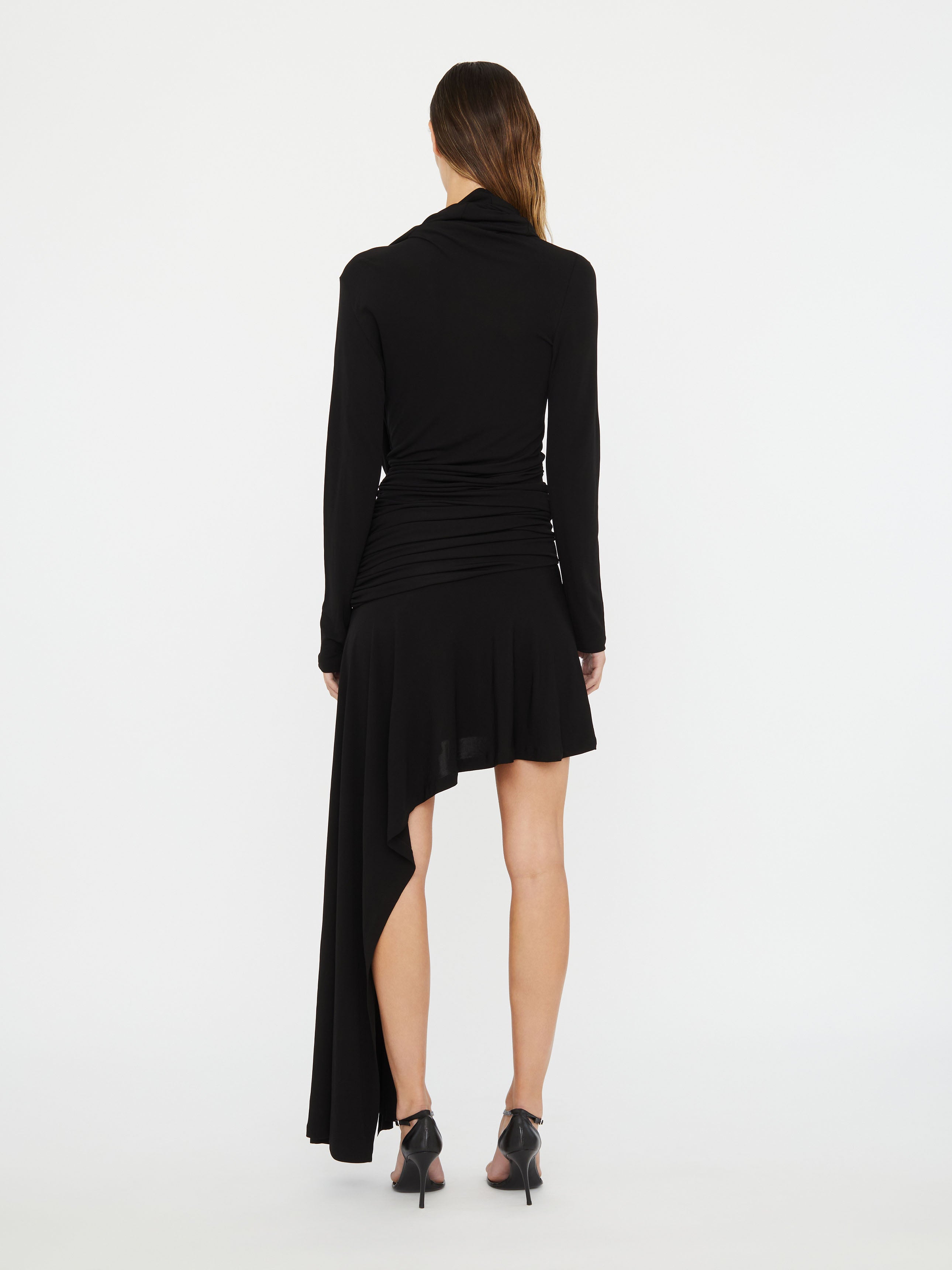 Interlock Jersey Drape Dress