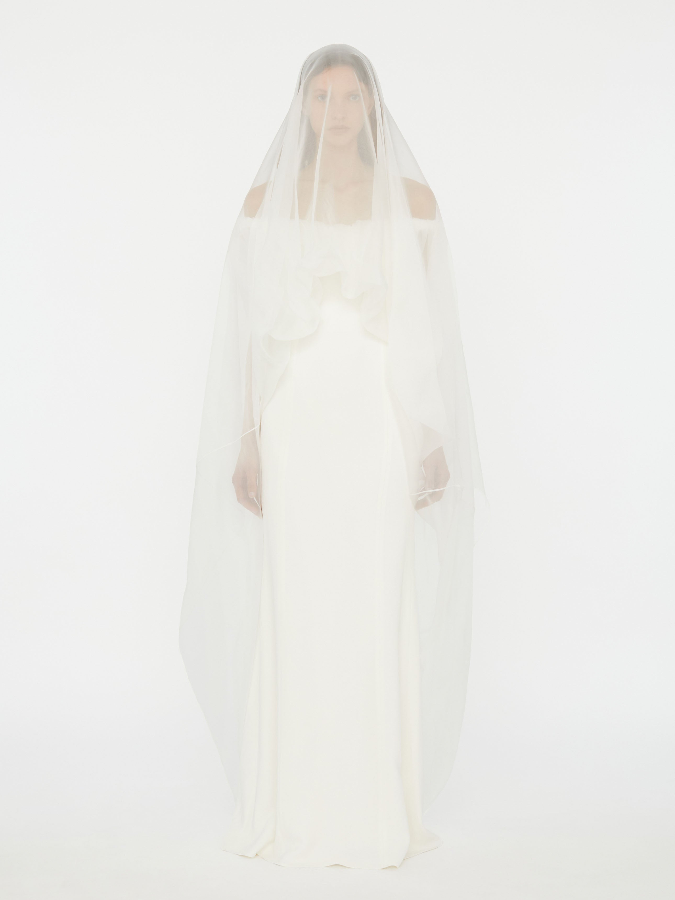 Vapour Overlay Silk Gown
