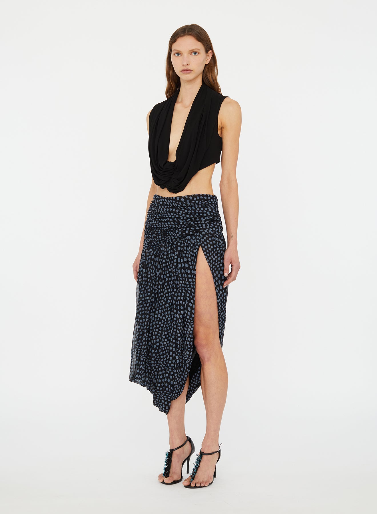 Gyre Draped Looped Skirt