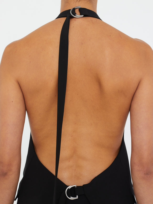 Tuxedo Contrast Wool Vest