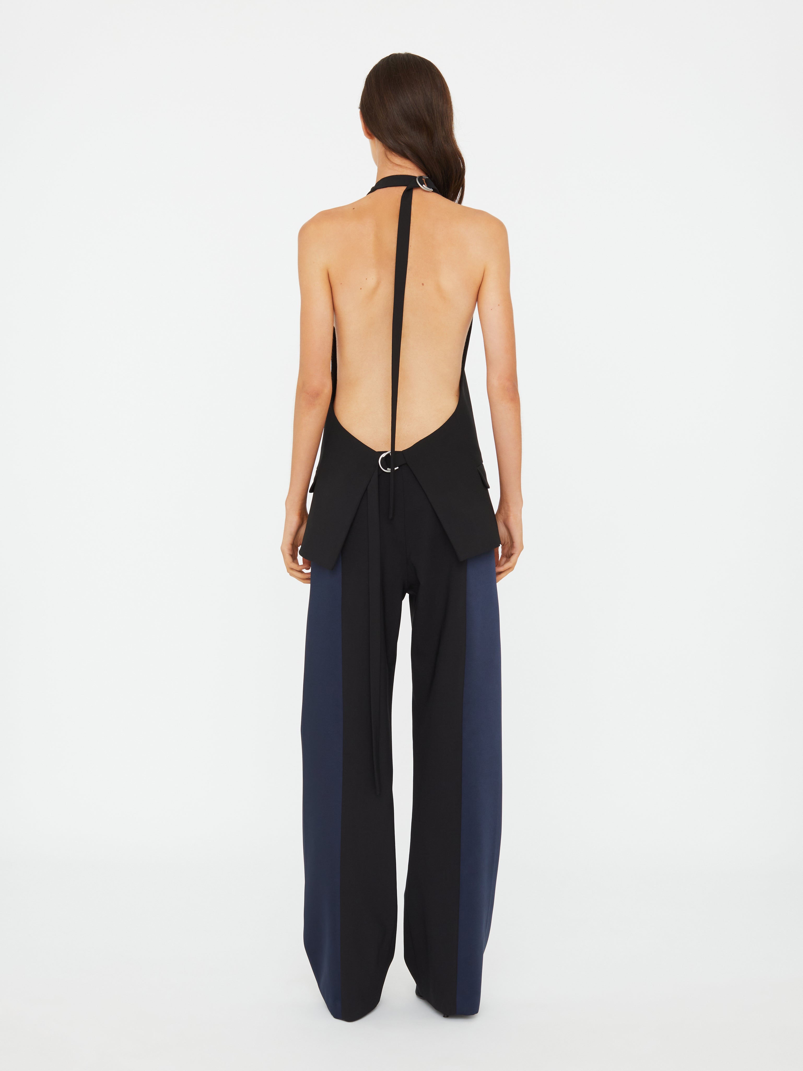 Tuxedo Contrast Wool Vest