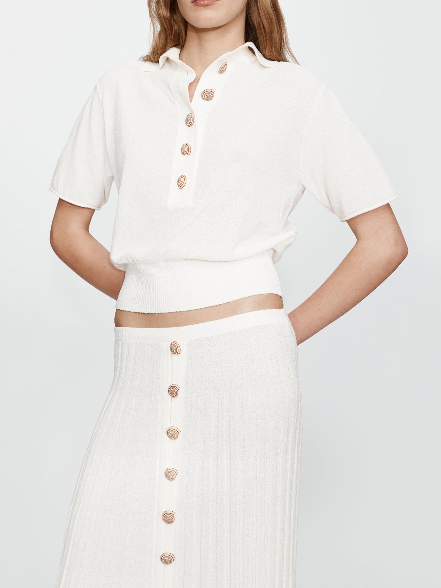 Sundial Shell Knit Polo