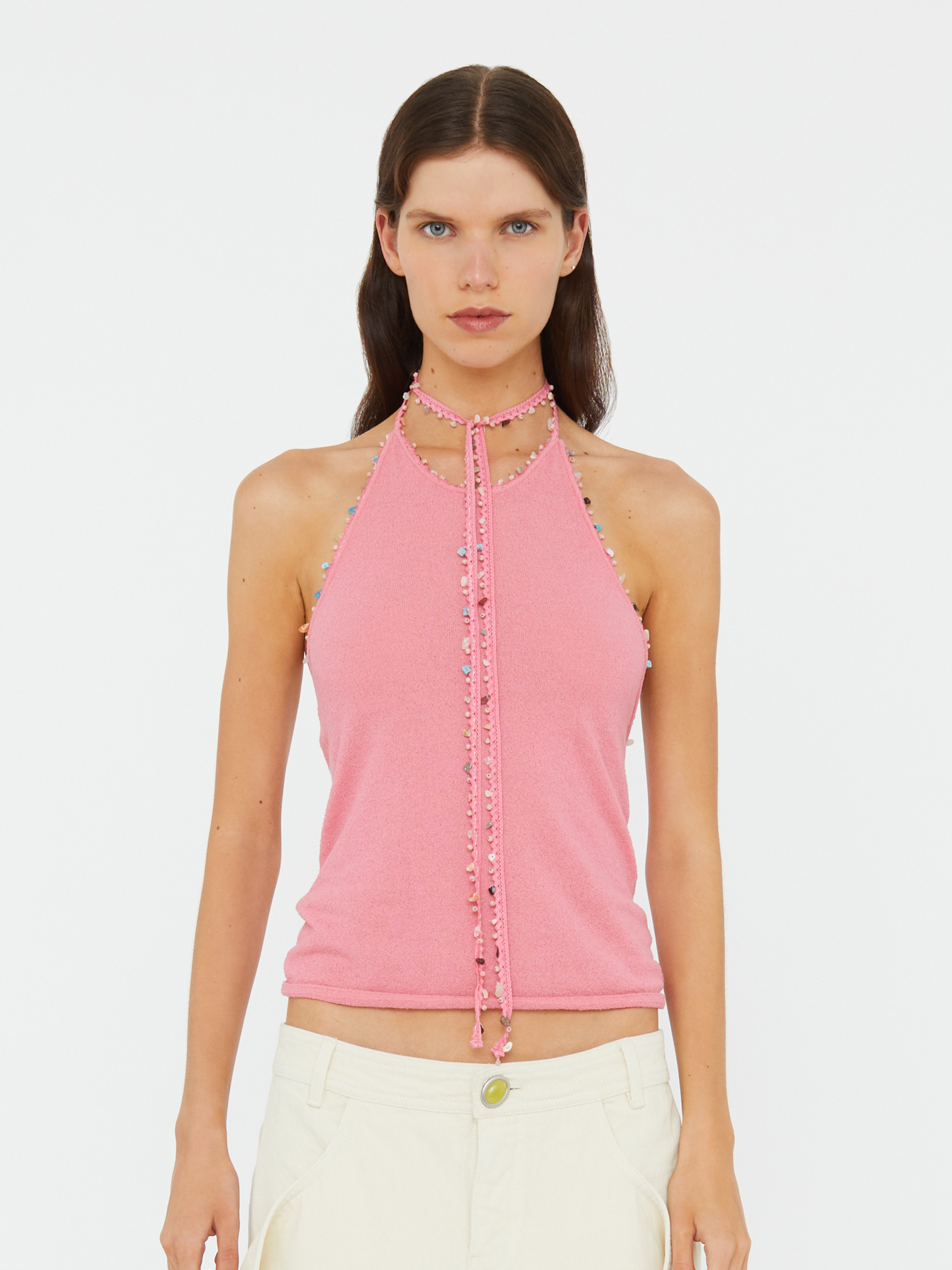 Beach Quartz Halter Tank
