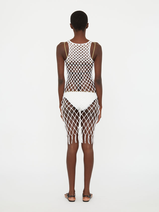 Knitted Mesh Tank Dress