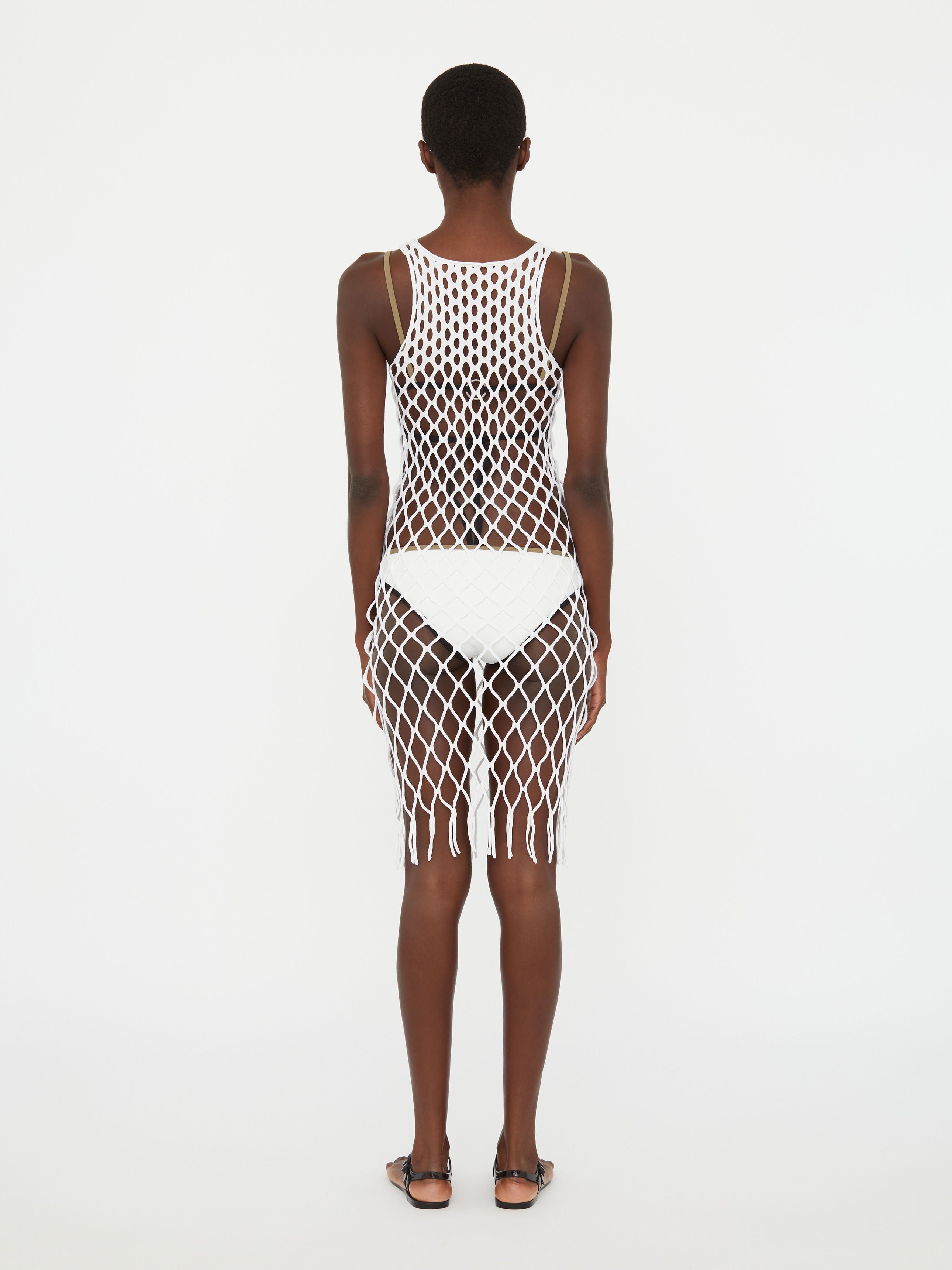 Knitted Mesh Tank Dress
