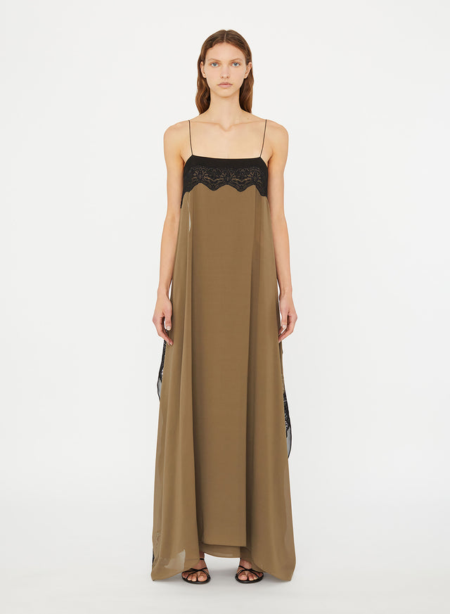 Verve Lace Floating Silk Dress