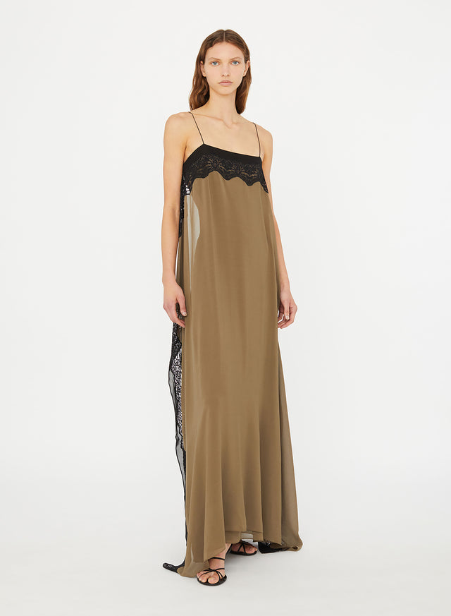 Verve Lace Floating Silk Dress