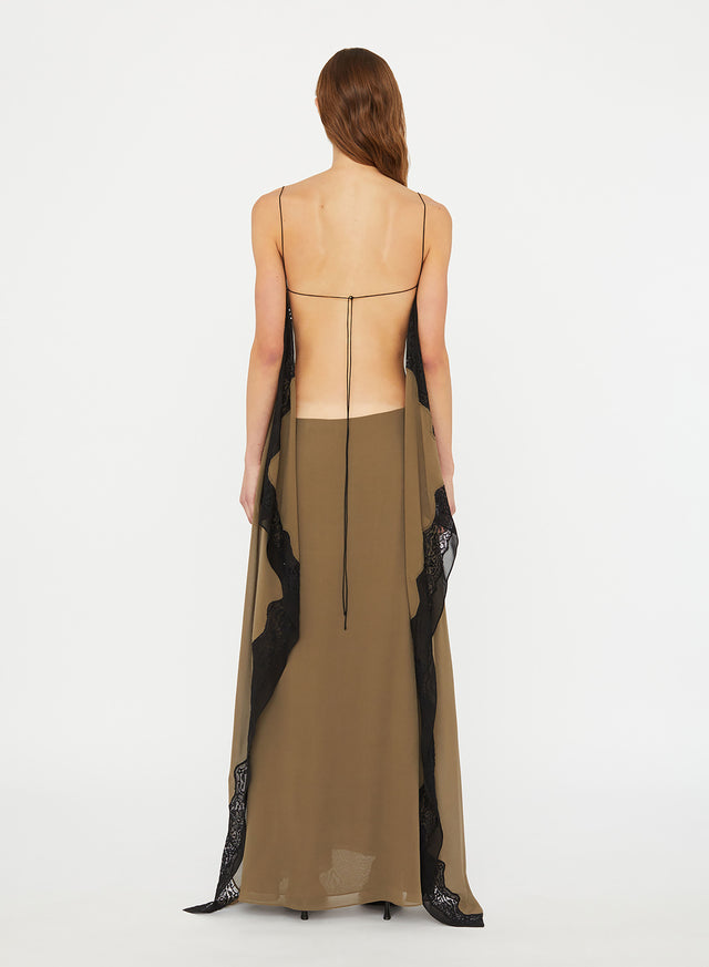 Verve Lace Floating Silk Dress