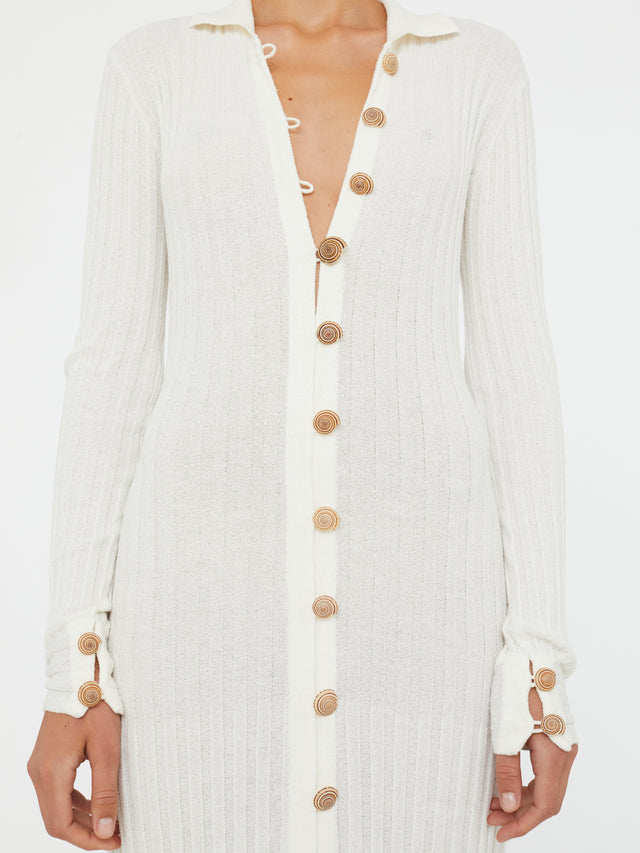 Sundial Shell Knit Cardigan Dress
