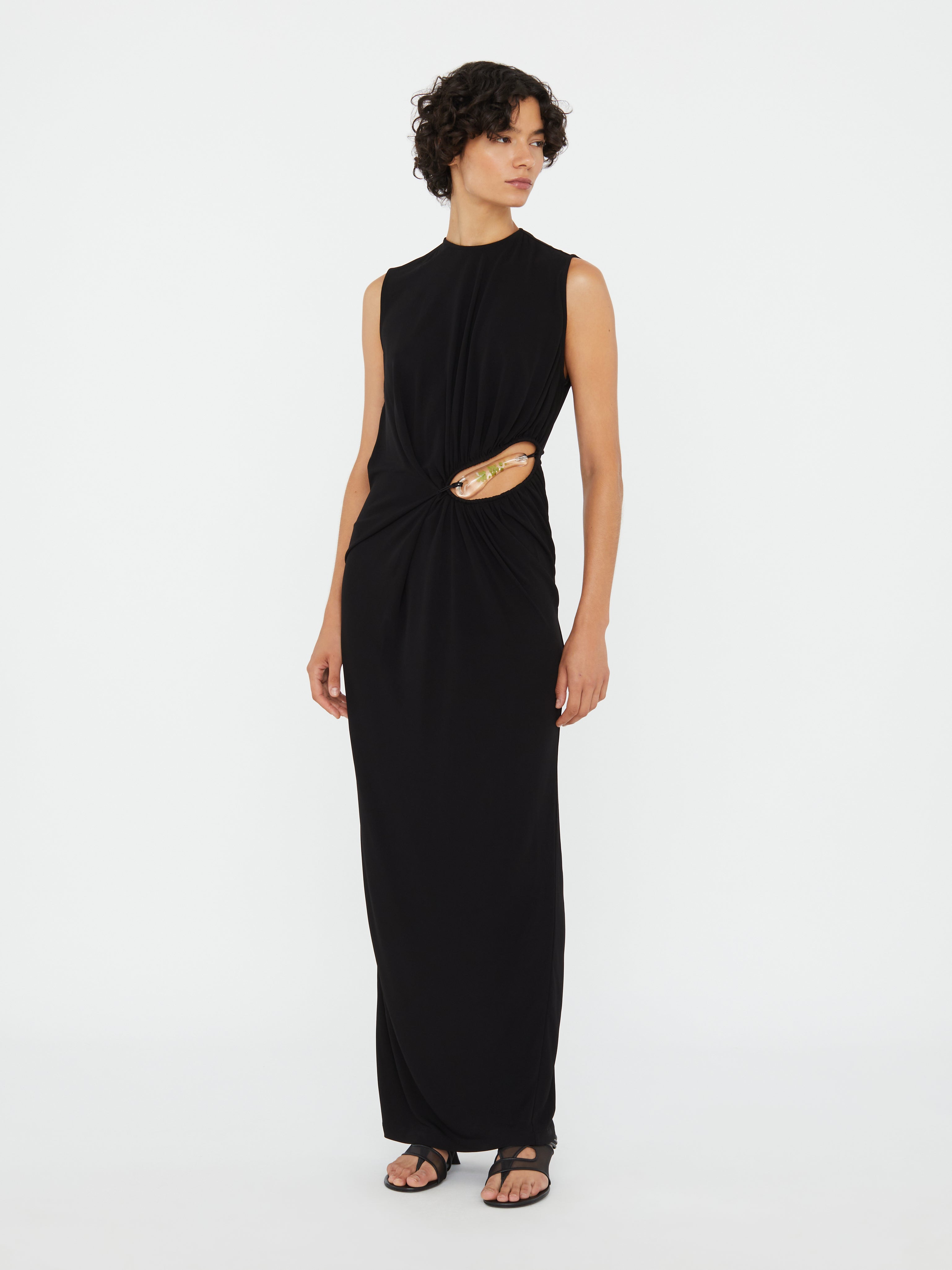 Encased Nature Suspended Jersey Tank Dress
