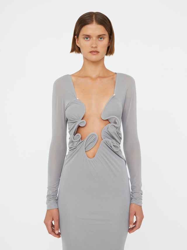 Moulded Venus Shawl Dress