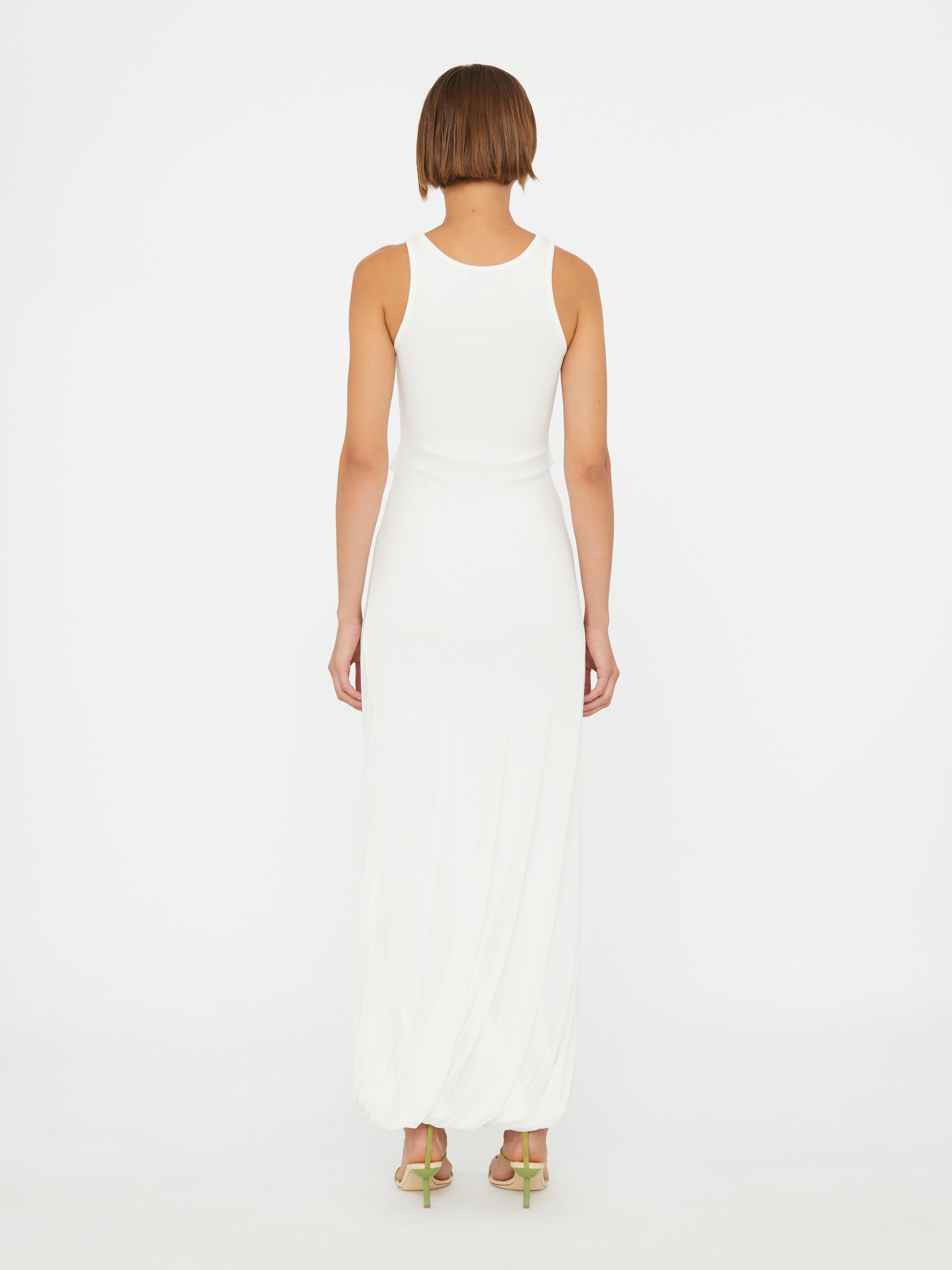 Paisley Overlay Disconnect Encased Dress