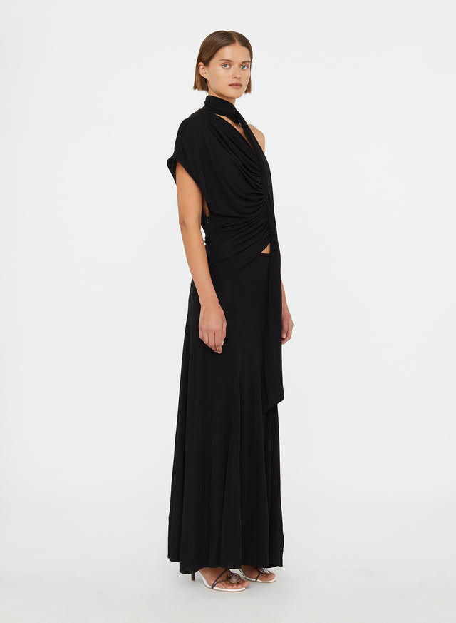 Vienna Jersey Scarf Dress