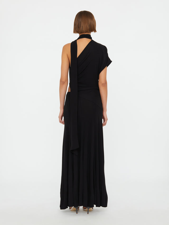 Vienna Jersey Scarf Dress