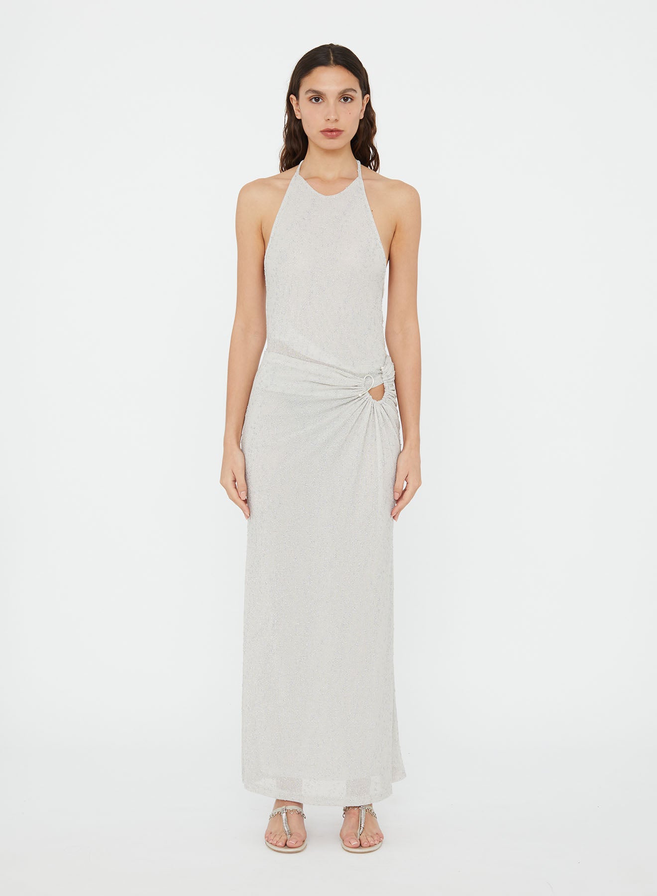Imber Metallic Halter Top