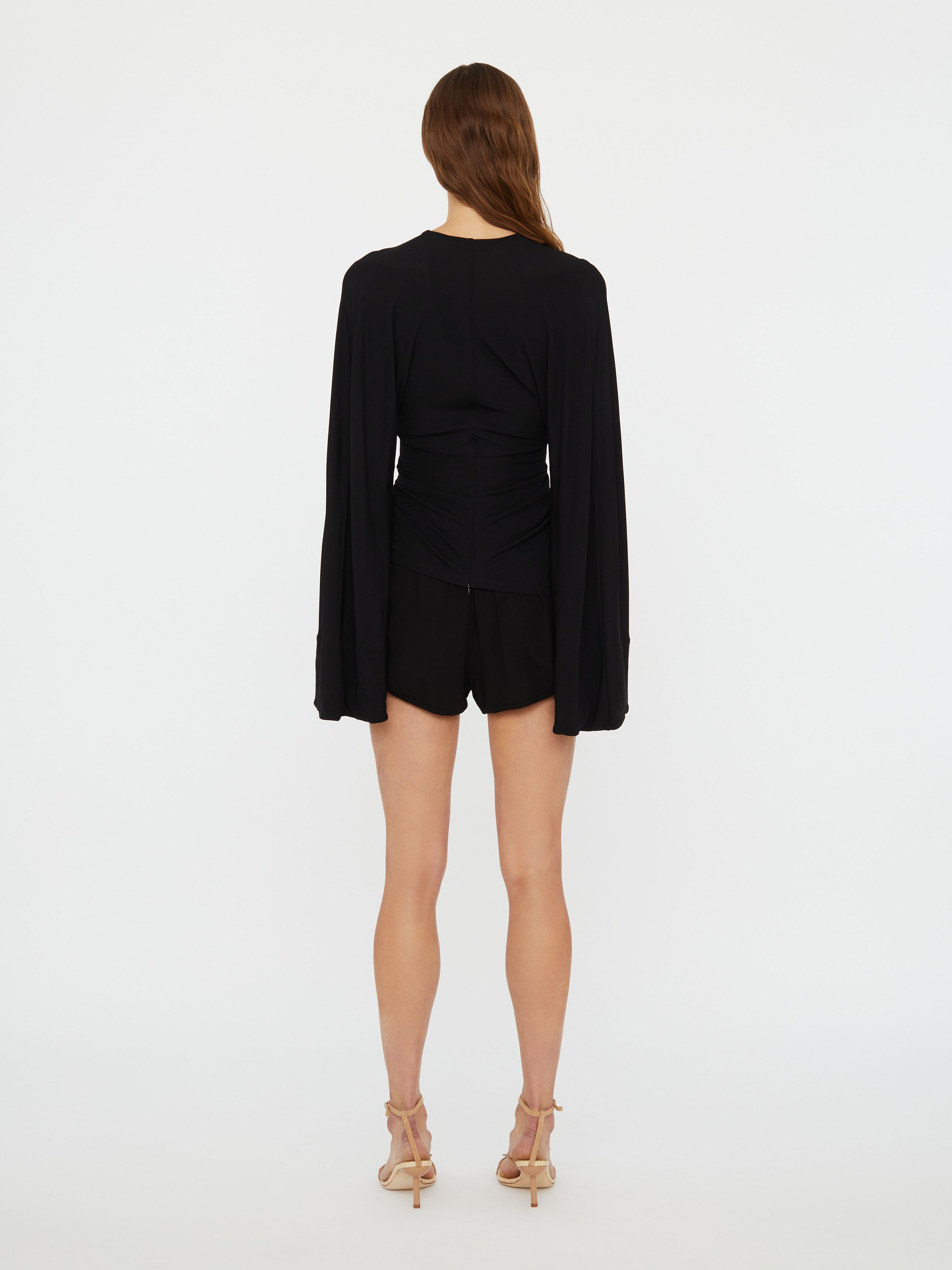 Ruched Crescent Jersey Boxer Short