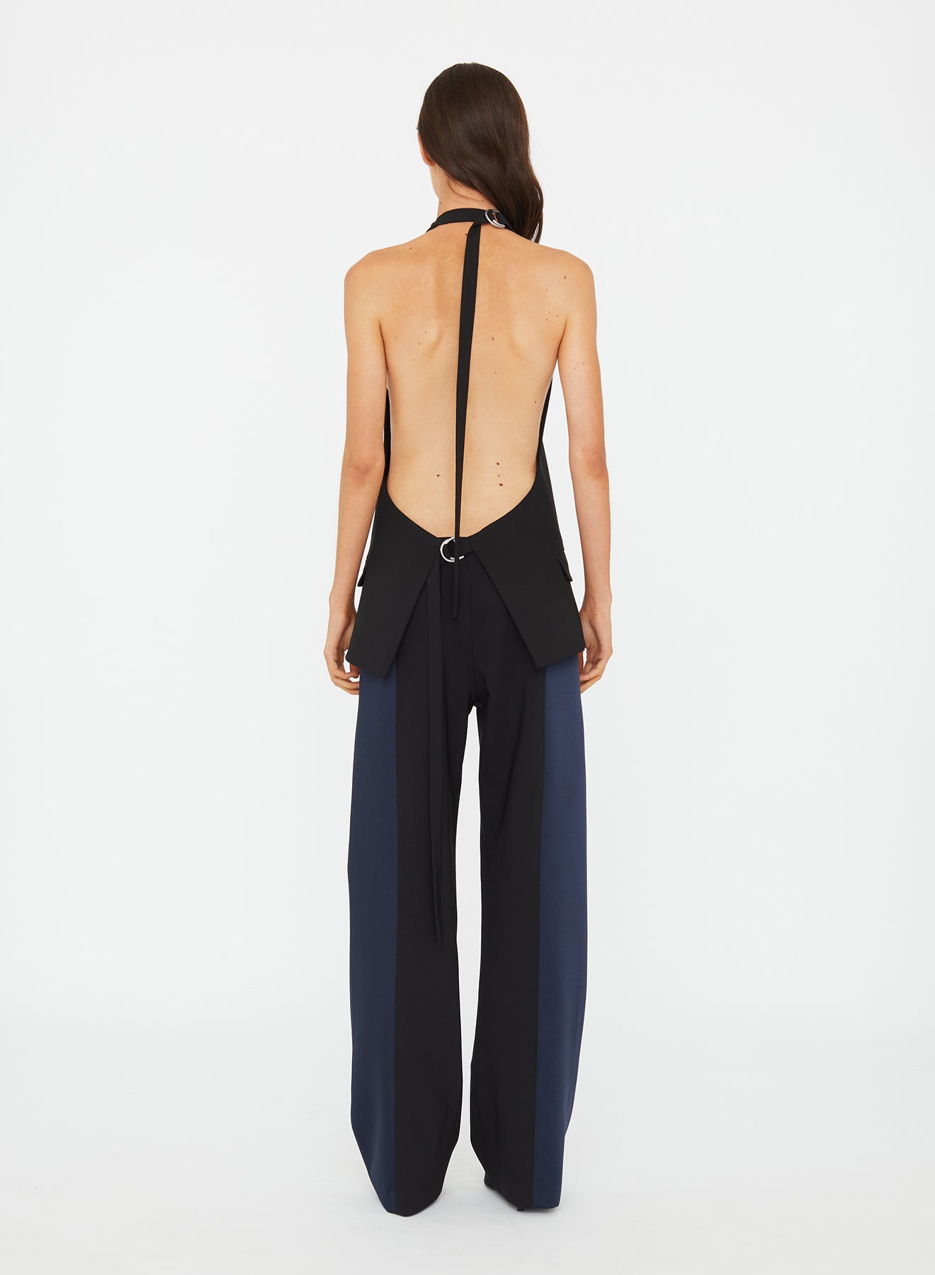 Tuxedo Contrast Wool Trouser