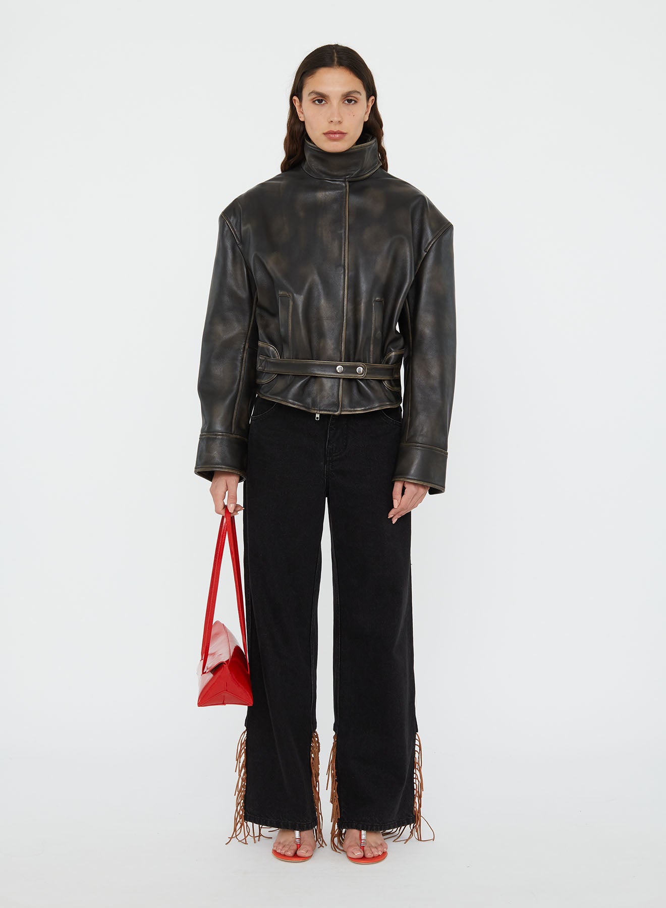 Burnished Eddie Leather Jacket