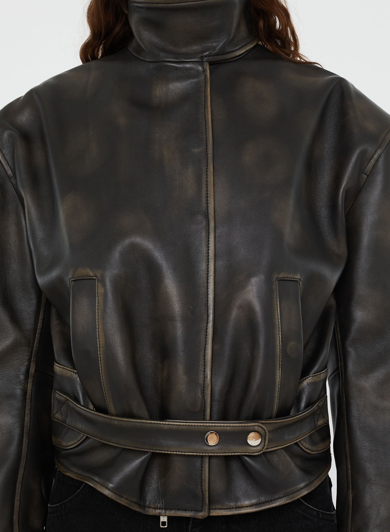 Burnished Eddie Leather Jacket