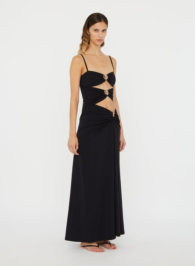 Ruched Orbit Split Dress