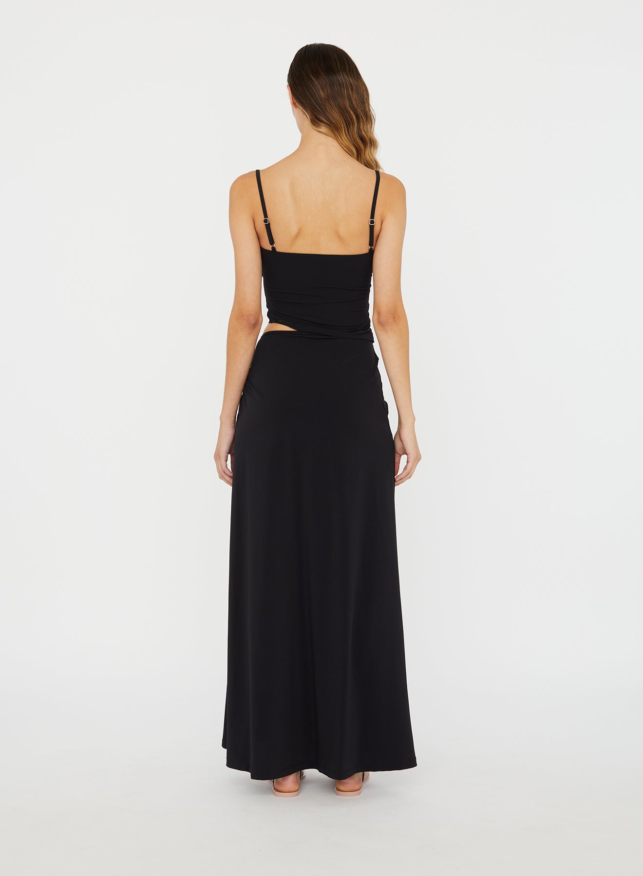 Ruched Orbit Split Dress