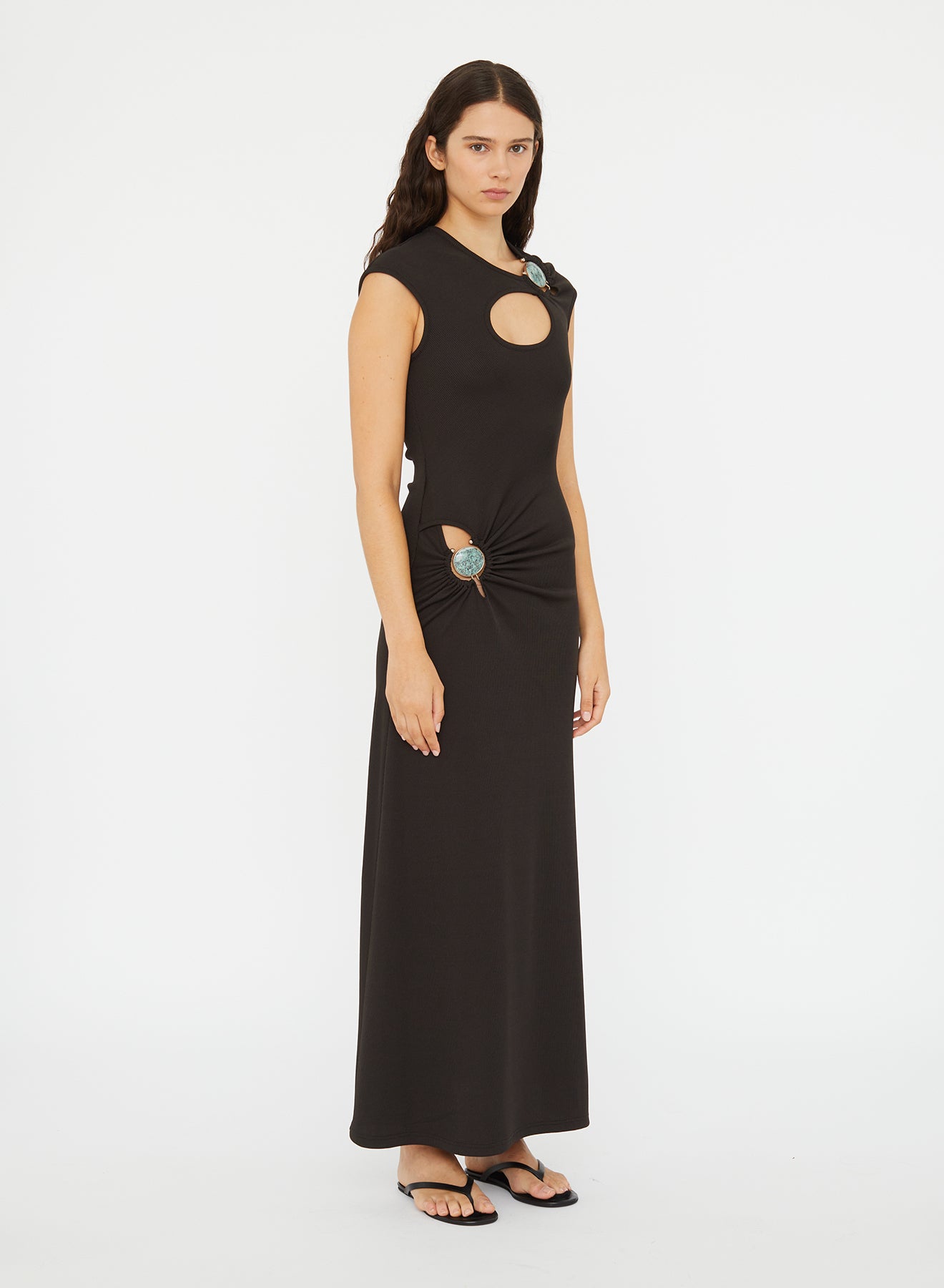 Mineral Stone Hollow Tee Dress