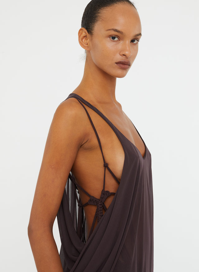 Solea Suspension Macrame Knot Tank Dress