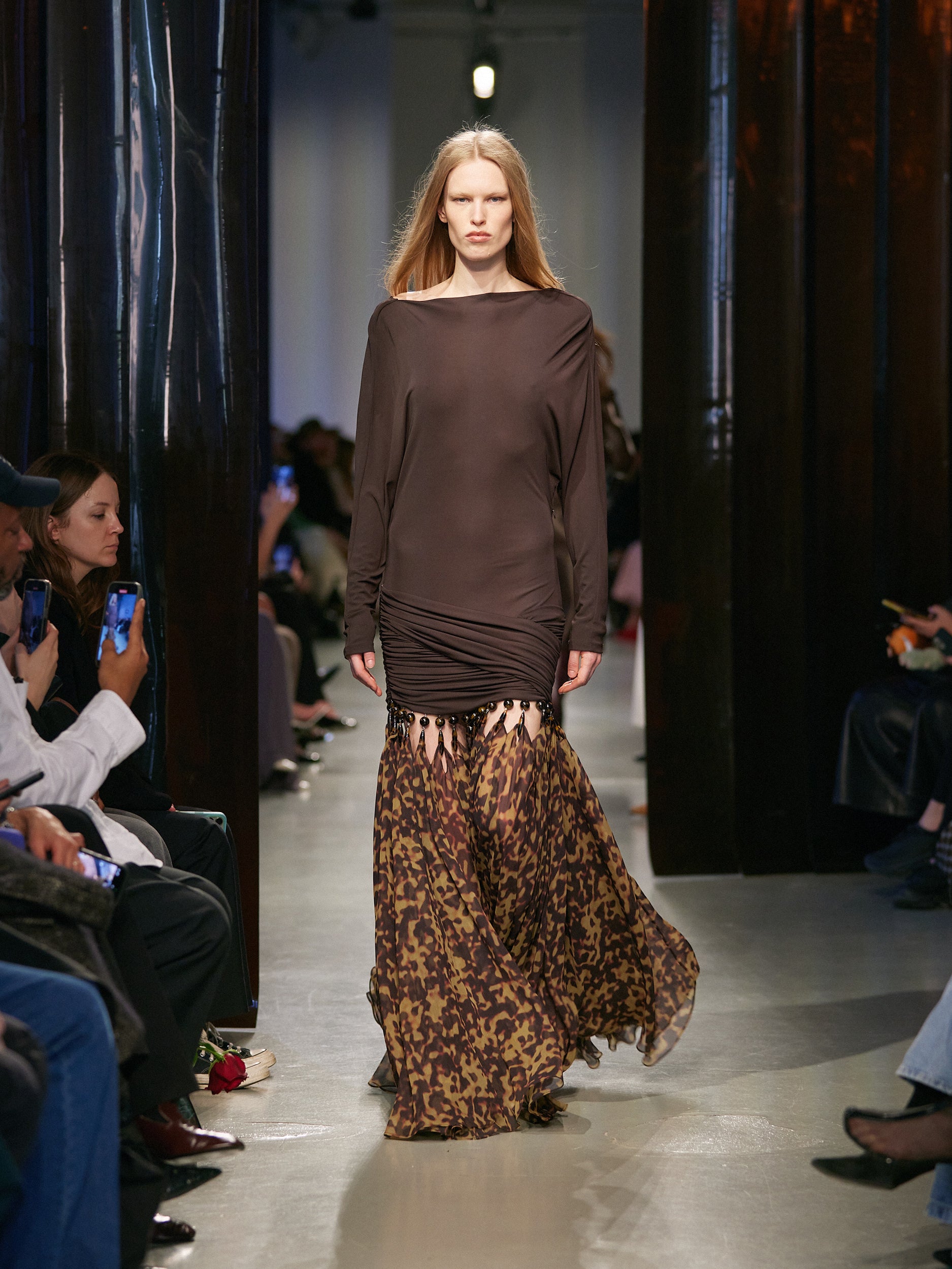 Tortoiseshell Droplet Jersey Gown