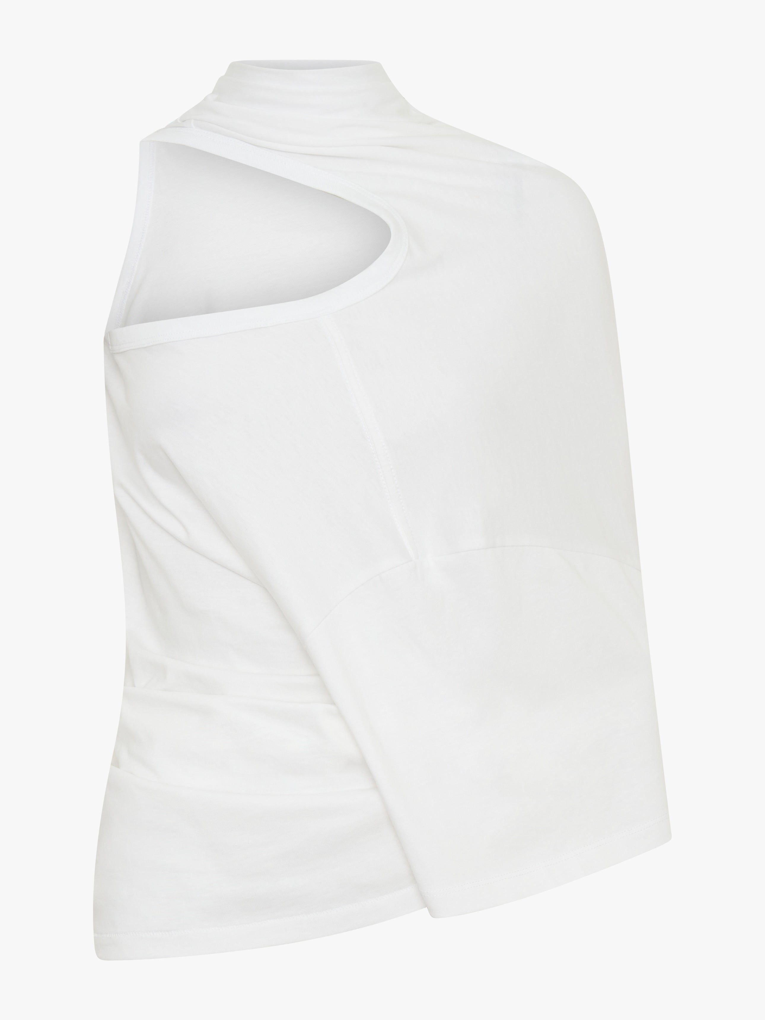 One Shoulder Draped Tee