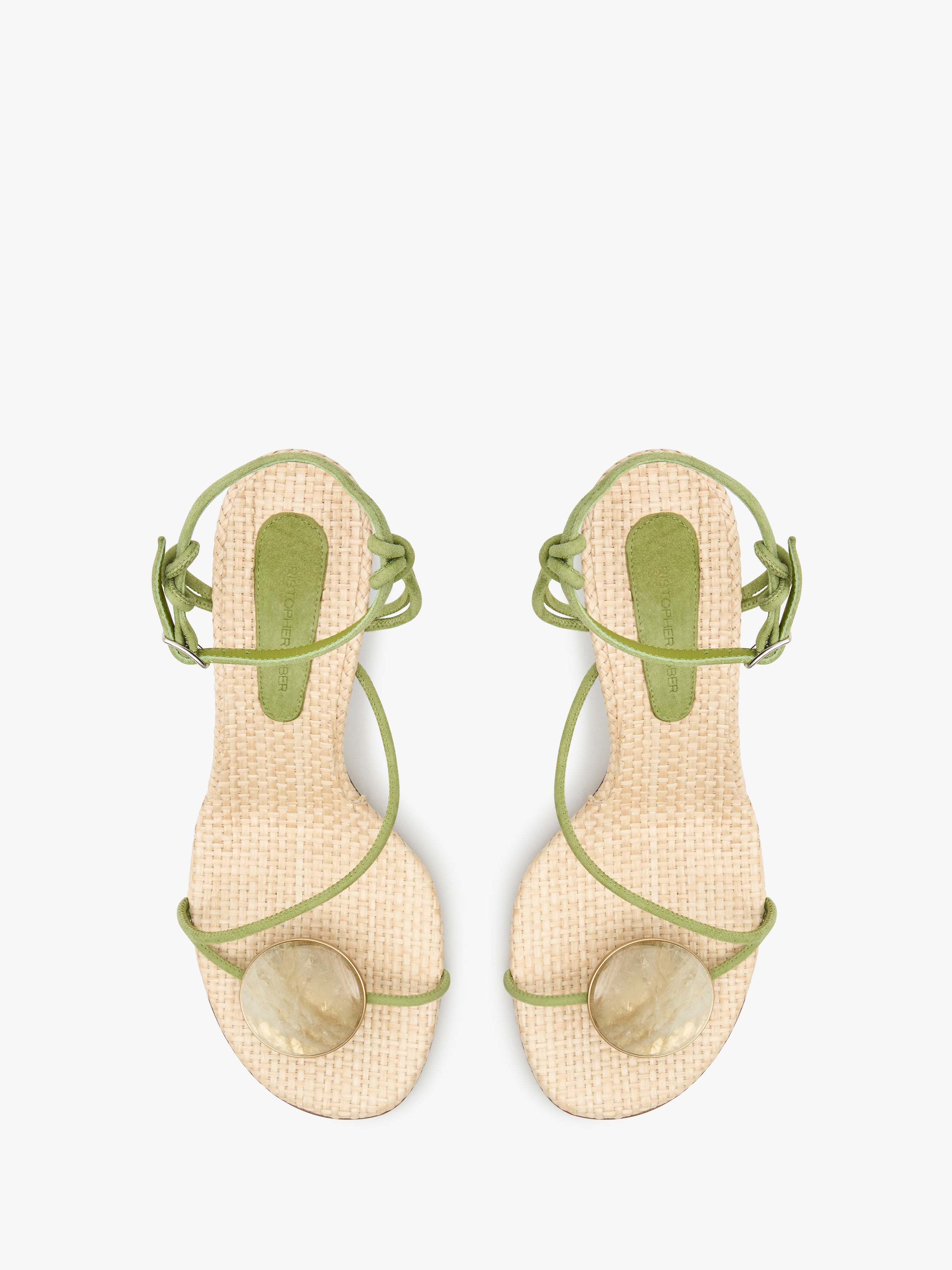 Doma Stoned Raffia Heel